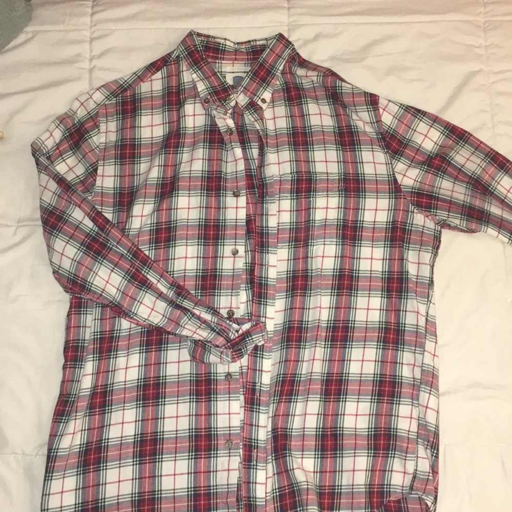 Long sleeve button down flannel